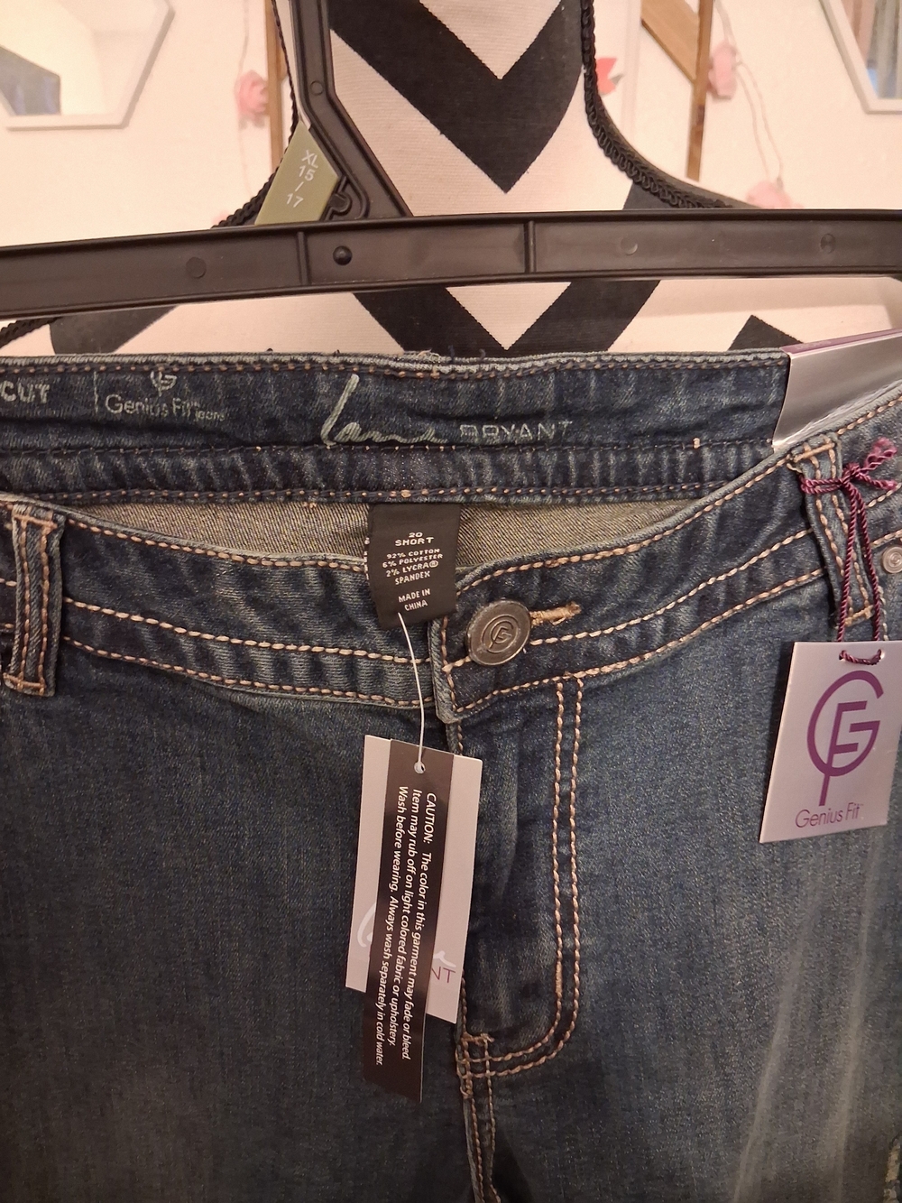 Lane Bryant Genius Fit Distressed Bootcut Jeans - Med Wash Plus Size Denim - Picture 2 of 3
